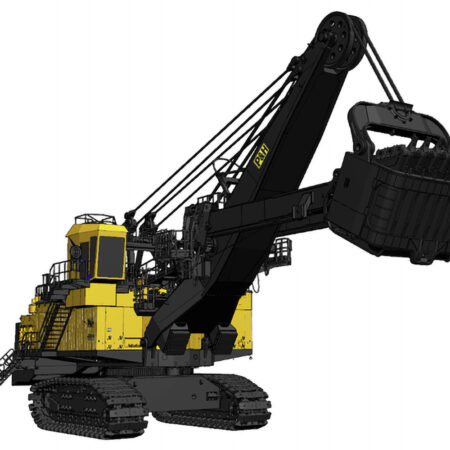 Komatsu 4100C AC electric rope shovel